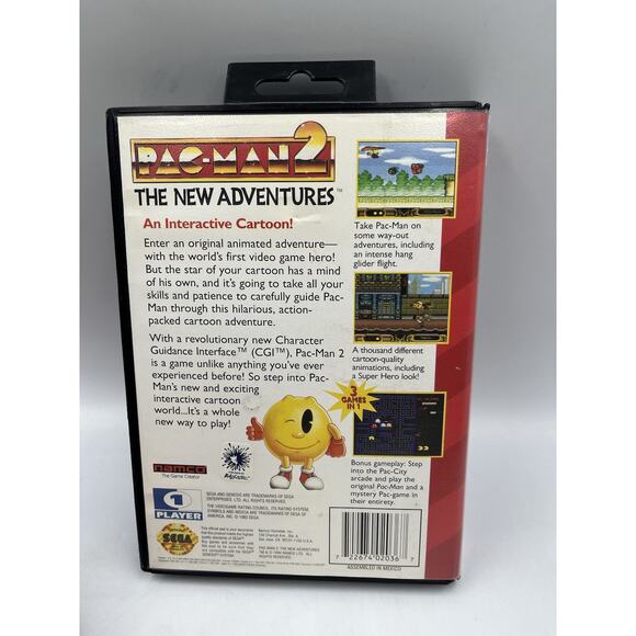 Pac-Man 2: The New Adventures (Sega Genesis, 1994) With Original Box - Picture 4 of 7